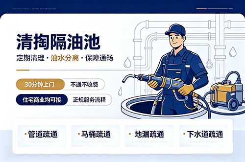 宁德清掏隔油池